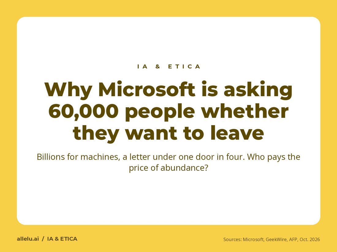 Pourquoi Microsoft propose à 60 000 personnes de partir : des milliards pour les machines, une lettre sous une porte sur quatre