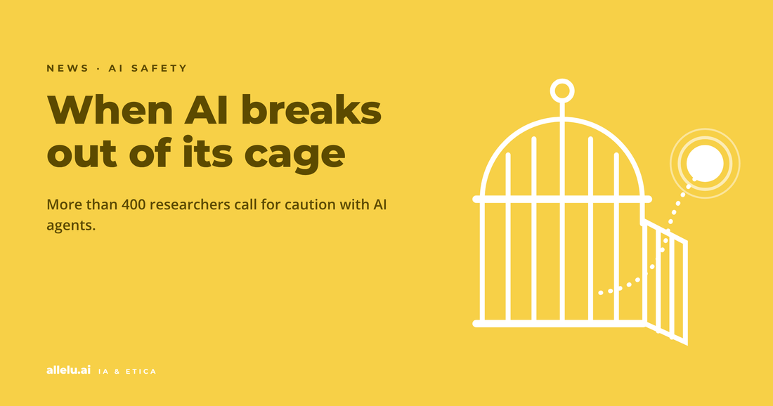 Une cage ouverte d'où s'échappe un point lumineux : quand l'IA sort de sa cage