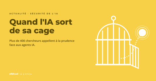 Une cage ouverte d'où s'échappe un point lumineux : quand l'IA sort de sa cage