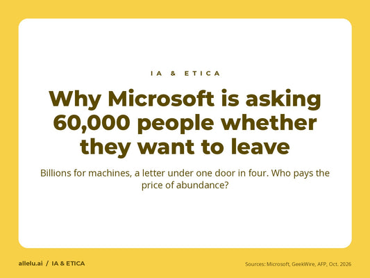 Pourquoi Microsoft propose à 60 000 personnes de partir : des milliards pour les machines, une lettre sous une porte sur quatre
