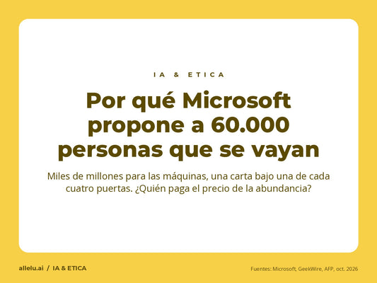 Pourquoi Microsoft propose à 60 000 personnes de partir : des milliards pour les machines, une lettre sous une porte sur quatre