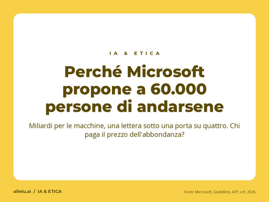 Pourquoi Microsoft propose à 60 000 personnes de partir : des milliards pour les machines, une lettre sous une porte sur quatre