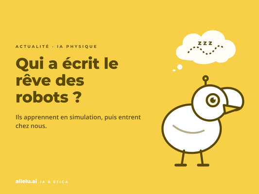 Un petit robot canard qui rêve : qui a écrit le rêve des robots ?